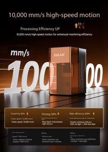 Macchina per Incisione Laser ad Alta Efficienza M6 20W con Luce Rossa e Blu - Adatta per Incisione su Metalli, Legni, Pelli, ecc. - Product Image 3