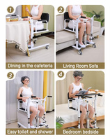 Chaise de transfert pour patient, chaise de toilette, mobilité, fauteuil élévateur pour patient handicapé, grue de levage pour patient