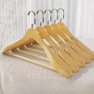 Porte-manteau en bois massif personnalisé magasin de vêtements d'hôtel présentoir de vêtements hommes femmes antidérapant pantalon <span class=keywords><strong>angers</strong></span> vente en gros - Product Image 1
