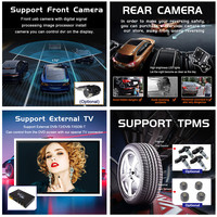 12.1 "Radio Android Style Tesla pour F-PACE 2016-2019 Récepteur stéréo CARPLAY Autoradio Lecteur multimédia Navigation GPS