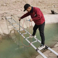 Medidor de Flujo Electromagnético Portátil para Ingeniería de Conservación del Agua, Apto para Medir el Flujo de Agua en Ríos y Líquidos Industriales