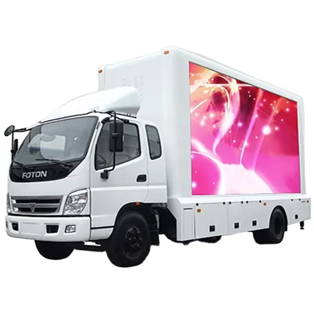 brand new factory price led advertising van P6 outdoor led advertising display screen truck