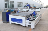 Máquina de Fresado CNC TechPro con Gran Descuento, Mesa Giratoria de 4 Ejes, Máquina CNC para Patas de Mesa, Barandillas de Escaleras, Columnas Romanas