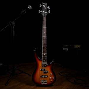 Bajo Eléctrico Glarry de 4 Cuerdas, Color Atardecer, Tamaño Completo, Mástil de Arce, Diapasón de Palisandro, Pastillas H H - Product Image 2