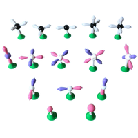 Juego de Modelos Moleculares de Química Orgánica, Kit de Modelos de Estructura Atómica y Retícula Cristalina para la Enseñanza de Química en Secundaria y Universidad