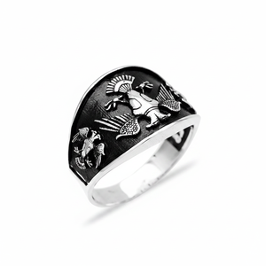 Ottoman Figures Authentic <b>Men</b> <b>Ring</b> Wholesale Turkish Handmade 925 Sterling Silver Jewelry <b>for</b> <b>Men</b> - Product Image 2