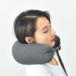 Sudadera con capucha personalizable en forma de U, almohada de viaje, soporte suave, cabeza de barbilla <span class=keywords><strong>para</strong></span> vuelo largo, viaje de negocios - Product Image 5