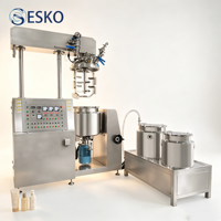 Cuve de mélange homogénéisante sous vide ESKO Ace avec enveloppe chauffante pour la fabrication de baumes pour le visage, beurres corporels, pots et matériaux cosmétiques