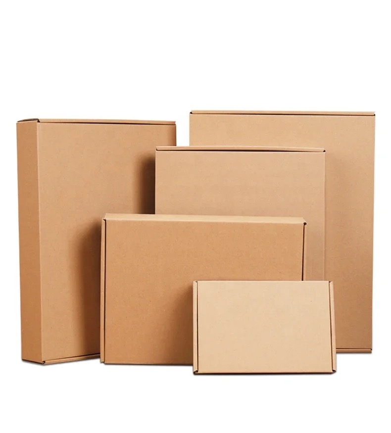 High Quality Thickened Kraft Paper Box Customized Logo Size Airplane Box Carton for Express Delivery Packaging