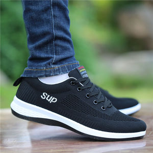 Sneakers tendance pour hommes de luxe, design OEM, dessus en maille tissée, respirantes, résistantes aux odeurs, chaussures de sport décontractées polyvalentes - Product Image 3
