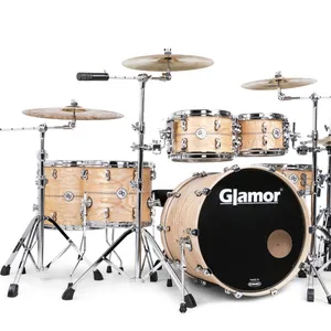 Glamour Drum Muziekinstrument 6 Stuks Maple High-End Professionele Premium Serie Drum Kits