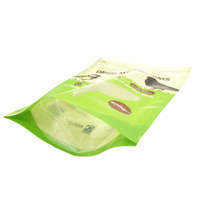 Grande pochette solide Quad Seal de qualité alimentaire avec fermeture éclair en plastique métallique pour emballage d'aliments pour animaux domestiques et d'aliments pour oiseaux Sac à provisions pour chiens et chats