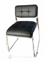 Chaise de bureau exécutive à dossier haut en cuir PU, pivotante à 360°, réglable en hauteur, idéale pour les salles de conférence, les réceptions et les visiteurs