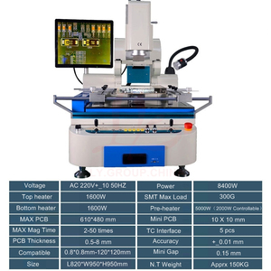 Estación de Retrabajo BGA LY G900A, Industrial, Semiautomática, 3 Zonas, con Funciones Automáticas de Montaje, Soldadura y Desmontaje - Product Image 6