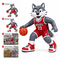 Mascottes gonflables géantes personnalisées, décorations gonflables d'extérieur imperméables, jeux de basket-ball et publicités promotionnelles