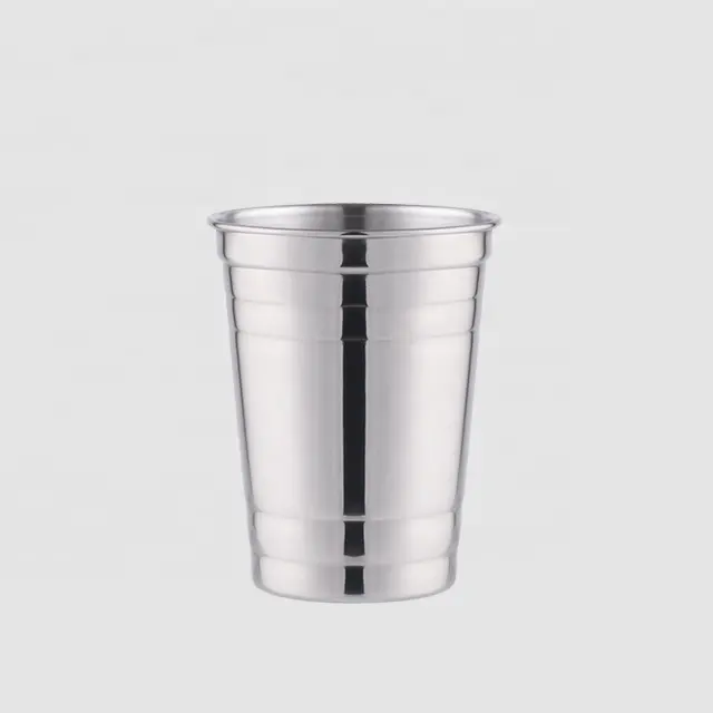 Factory Direct custom 16oz outdoor stainless steel water metal shot coffee wine cup with logo