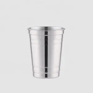 Creatie Fabriek Direct Custom 16Oz Outdoor Water Metalen Wijn Cup Stapelbare Roestvrijstalen Koffiekopjes Voor Feest