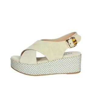 Sandalias de Plataforma Blancas para Mujer, Modelo K 11082, Zapatos de Verano - Product Image 1