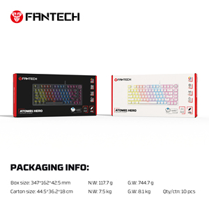 FANTECH MK875V2 Wired RGB <strong>Lighting</strong> Mechanical <strong>Keyboard</strong> 26 Keys Anti Ghosting Red Blue <strong>Switch</strong> Easy <strong>Control</strong> <strong>Keyboard</strong> for Gamers - Product Image 6