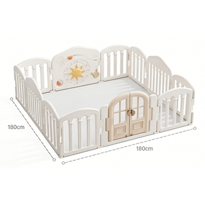 Corralito <span class=keywords><strong>de</strong></span> Seguridad para Bebés <span class=keywords><strong>de</strong></span> Plástico HDPE <span class=keywords><strong>de</strong></span> Estilo Francés Moderno con Diseño <span class=keywords><strong>de</strong></span> Dibujos Animados, Tamaño Personalizado para Área <span class=keywords><strong>de</strong></span> Juegos para Niños Pequeños - Product Image 4