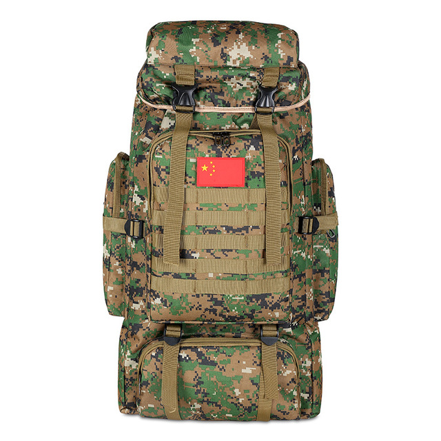80L Large Capacity Waterproof Camouflage Backpack Outdoor Sports Mountaineering Bag Outdoor Travel Backpack