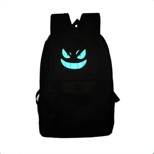 Noctilucence <span class=keywords><strong>Gengar</strong></span> GO <span class=keywords><strong>Mochila</strong></span> Bolsa negra Cara Regalo de Navidad - Product Image 1