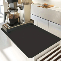 Grand tapis de comptoir classique en caoutchouc, résistant à la chaleur, écologique, sans danger pour les aliments, idéal pour le séchage des verres dans les bars à café et restaurants
