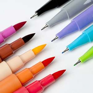 Ensemble de stylos de calligraphie, pinceaux métalliques pour aquarelle, marqueurs - Product Image 2