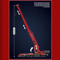 Mould King 17007 17008 MOC City LTM 11200 Camions grue RC, kit de modèles de voitures, briques éducatives, cadeaux pour adultes, ensembles de blocs de construction