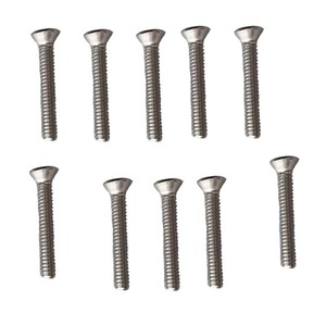 Stainless Steel <b>Flat</b> Head Cross <b>Screw</b> 5mm Fully Threaded Class 8.8 For Metal Furniture Bolt DIN Standard - Product Image 4