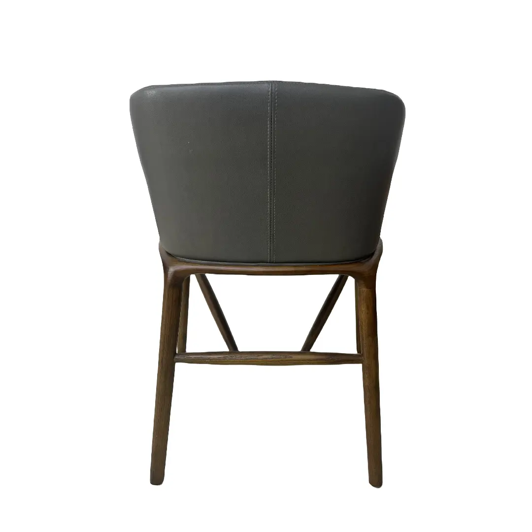 Ev kahvaltı kahve dükkanı yemek odası mobilyası katı ahşap kol dayama ahşap tabure Pu deri özel sandalye