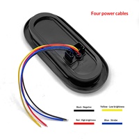 Feux de position latéraux ovales LED de 6 pouces de haute qualité pour camion, lampe d'avertissement de cabine en PC ABS, éclairage de signalisation extérieur à montage Oliver