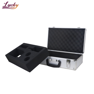 Estuche de Herramientas de Aluminio Plateado, Caja de Herramientas de Aluminio con Logotipo Personalizado Serigrafiado, Maletín de Aluminio Portátil con Espuma Precortada - Product Image 3