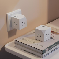 Multiprise intelligente USB Schuko européenne avec cordon long et adaptateur de chargeur multi-prises