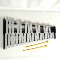 32 Notes Glockenspiel Percussion Bell Kit, Glockenspiel Xylophone Bell Kit