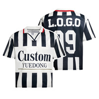 Camiseta de Rugby de Poliéster para Hombre, con Rayas, Cuello en V, Cuello en Contraste, Corte Cuadrado, Estilo Retro, Malla Deportiva, Sublimación, Logotipo Personalizado
