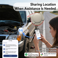 Traceur d'objets intelligent BLE 5.4 compatible Apple Find My et Google Find Hub, certifié MFi, avec étui magnétique pour voiture/véhicule