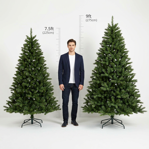 <span class=keywords><strong>Sapin</strong></span> de Noël <span class=keywords><strong>en</strong></span> PE pré-éclairé ignifuge de 7,5 pieds, <span class=keywords><strong>sapin</strong></span> de Noël certifié qualité supérieure au toucher réaliste, usine professionnelle <span class=keywords><strong>pour</strong></span> l'exportation mondiale - Product Image 1