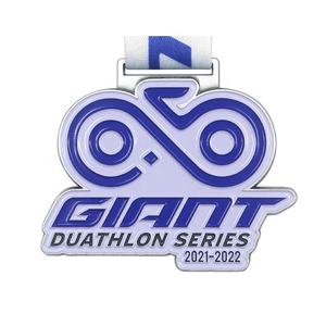 定制金属古董板Kagawaran跑步和自行车锦标赛第一名运动礼品纪念奖奖章 - Product Image 5