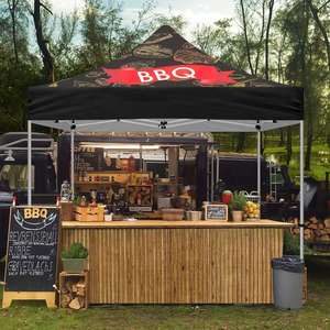 Fast Delivery <b>Cheap</b> 10x10 BBQ Themed <b>Pop</b> <b>up</b> Custom Canopy <b>Tent</b> for Outdoor Barbecue and Grill Catering - Product Image 3