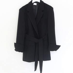 Nuovo <span class=keywords><strong>Blazer</strong></span> Lungo da <span class=keywords><strong>Donna</strong></span> per Estate e Autunno <span class=keywords><strong>con</strong></span> Quattro Tasche e <span class=keywords><strong>Cintura</strong></span> in Quattro Colori - Product Image 6