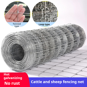 <span class=keywords><strong>Grillage</strong></span> en acier galvanisé à mailles plates pour clôtures de bétail agricole avec découpe et pliage sur mesure, diamètre de fil 1,8-3,4 mm, tailles de mailles 5-20 cm - Product Image 3