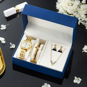 Artículos promocional al por mayor, 4 piezas/juego, reloj, pulsera, juegos de regalo, logotipo personalizado de Navidad - Product Image 3