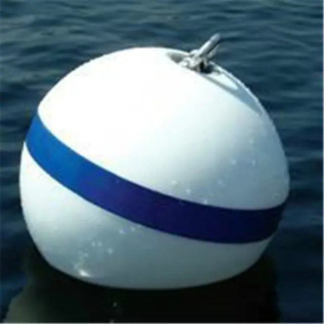 Bola pelampung plastik HDPE 15 inci, bola pelampung plastik busa penuh penanda peringatan pelampung bola apung perahu pelampung