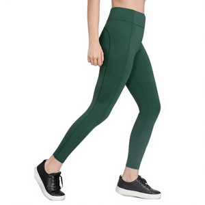 Great Fit Sports Women High Waist Breathable Solid Workout Spandex/Polyester Seamless Anti-Bacterial Thin <b>Leggings</b> Yoga Pants - Product Image 5