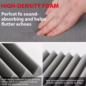 Pannelli Fonoassorbenti in Schiuma Acustica 30x30cm per Pareti, Attrezzatura per Studi di Registrazione Musicale, Materiali Ignifughi - Product Image 6