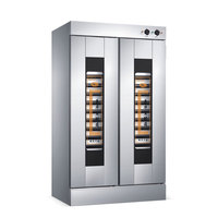Máquina comercial de fermentación de masa de Bollo al vapor, máquina de fermentación refrigerada de 16 bandejas, caja de activación de vapor automática