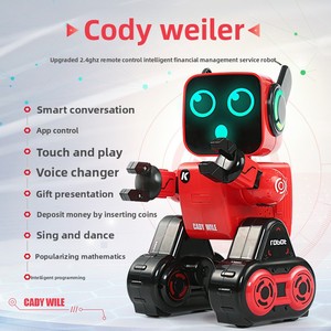 Robot <span class=keywords><strong>Interactivo</strong></span> con IA, Diálogo por Voz, Codificación Inteligente, Hucha Financiera, Juguete Educativo STEM para Niños, Certificado CE FCC Global, JJRC-EDU, Éxito de Ventas - Product Image 2