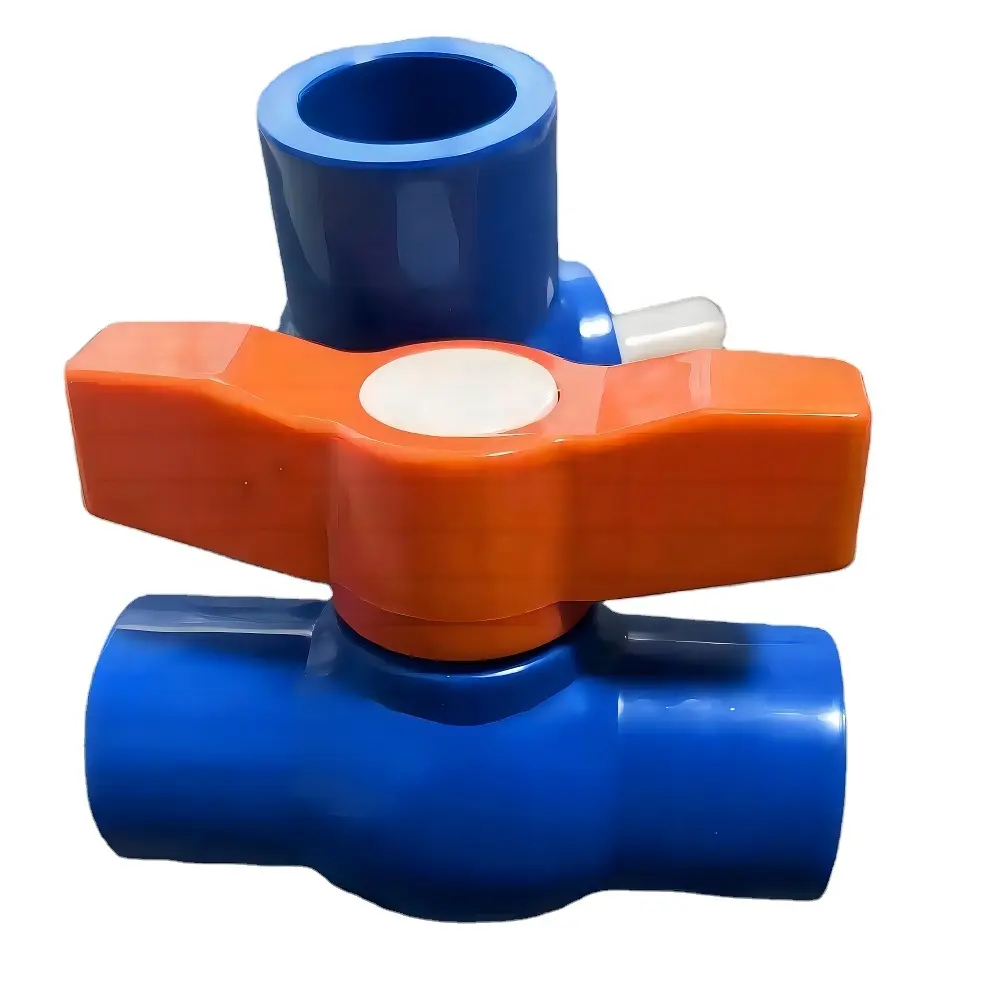 High Quality PVC Ball Valve Pvc Compact Ball Valve Plastic Ball Valve Use For Water Supply PVC Pipe Fittings