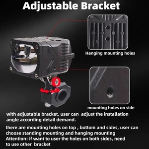 Motorcycle S15 Lighting System Four-model Led Small <b>Spotlight</b> 13300lm Ip68 Swivel Stand Motorcycle Bike Bulb Lens Headlights - Product Image 4